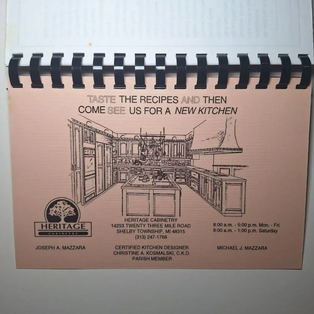 Cook Book St Paul Tarsus Clinton Township Michigan Detroit Recipes Prayer‎ Taste